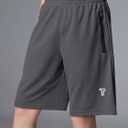 5 Pack Boys Athletic Shorts with Zipper Pockets Basketball Soccer Quick Dry Teen Kids Sport Shorts Elastic Waist, XL