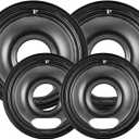 4 Pack Black Cooktop Drip Pans, Compatible with GE Hotpoint Stove. Include 2 Pcs 6'' Range Replacement Drip Pans and 2 Pcs 8 '' Burner Drip Pans for Electric Stove Top