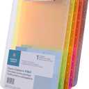 Business Source Sparco Products 01866 Plastic Clipboard,w/Flat Clip,9-Inch x12-Inch,Neon Orange