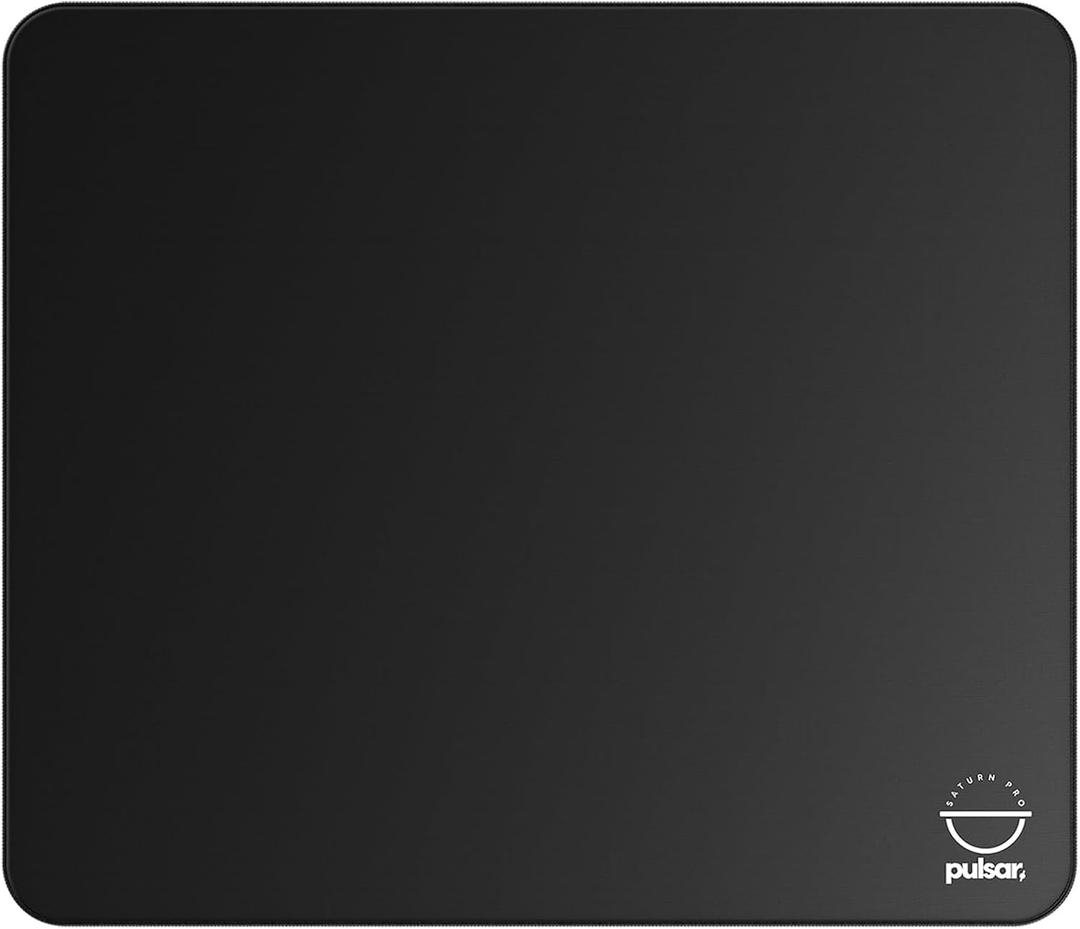 Pulsar Gaming Gears Esports Saturn Pro Gaming Mousepad â€“ Slow Control Surface for Precise Aim & Stable Tracking (XLarge, Soft, Jet Black)