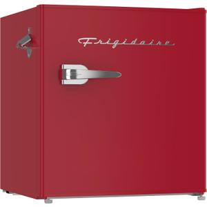Frigidaire EFR176-RED 1.6 cu. ft. Retro Bar Fridge with Side Bottle Opener, Red