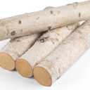 Large Birch Logs 4PCS Birch Wood 3.2"-4" Logs for Fireplace Decor DIY Crafts, Home Dcor Wood Decor