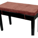 Loveboat Piano Bench Cushion, Washable Bench Pad for Shoe Storage, Window, Piano, Dining 30"x14"x2" Brick Red