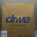 Drive Medical 11148-1 Folding Steel Bedside Commode Chair, Portable Toilet, Supports Individuals Weighing Up To 350 Lbs, with 7.5 Qt. Bucket and 13.5 Inch Seat, Grey