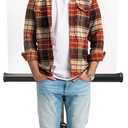 Retractable White Photo ID Backdrop for Passport Photos (Free Standing) 96" W x 120" H