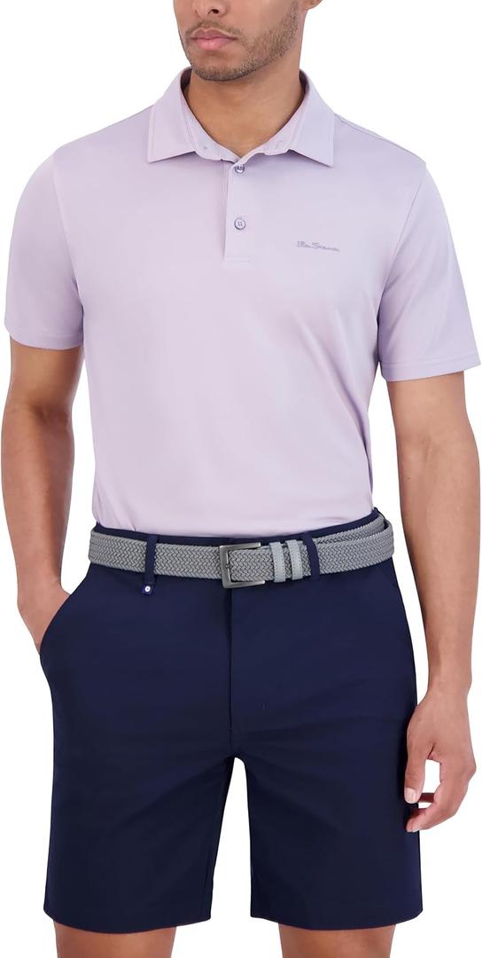 Ben Sherman Men's Pique Golf Sport Athletic Fit, UPF+, Moisture-Wicking, Odor Resistant, Casual Shirt (Magenta) S/P Ben Sherman Men's Pique Golf Sport Athletic Fit, UPF+, Moisture-Wicking, Odor Resistant, Casual Shirt (Magenta) S/P