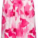 GRACE KARIN Women Strapless Dress Casual Loose Ruched Long Maxi Dress with Pockets (XX-Large, Pink Flower)