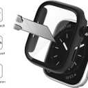 COMMUTER [16 Pack] for Apple Watch Series 3/2/1 Screen Protector 38mm, Hard PC Ultra-Thin Protective Face Cover Case with Built-in Tempered Glass Film for iWatch Series 3 Series 2 Series 1 38mm
