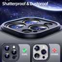 3 x for iPhone 14 Pro Case Black with Screen Protector,Slim Black Phone Case for i Phone 14 Pro Cover para for Men,14Pro Phone Case and Camera Protective.