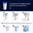 Culligan with ZeroWater Technology 40-Cup Glass Water Filter Dispenser – Includes 5-Stage Advanced Water Filter, Certified to Reduce Lead, Total PFAS (Forever Chemicals), Fluoride, and Chlorine