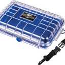 Flambeau Outdoors 402HD HD Tuff Box 400 with Zerust Anti-Corrosion Liner, Dry Box Storage, Medium, Blue/Clear