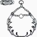 Dog No Pull Collar with Buckle for Small Medium Large Dogs (S (14-17" Neck, 2.25mm), Silver)