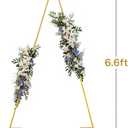 Gold Triangular Balloon Arch Stand Metal Wedding Arch Backdrop Stand Arched Backdrop Frame for Baby Shower,Valentine,Graduation Ceremony Decoration