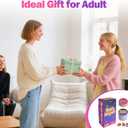 BUSOHA Mouth Mayhem Words So Hard Card Game - 3 in 1 Board Party Games for Adult Fun Travel Toy for Game Night with 220 Picture Cards and 30 Penalty Cards Gift for Friend Party Adults Age 18-30