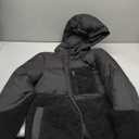 Amazon Essentials womens Full-Zip Sherpa Fleece Hooded Puffer Jacket (X-Small, Black)