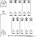 Chubby Gorilla LDPE PET Plastic Unicorn Squeeze Bottle 60ml (10 Pack) Dropper bottle (Transparent White Clear) REUSABLE, Child Resistant Cap, Easy Drip Tip Applicator Dropper Bottles