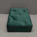 Poofzy Small Foot Stool Ottoman, Velvet Ottoman Foot Rest with Legs, Rectangle Foot Rest for Couch, Footstools and Ottomans Small for Living Room and Entryway (Green)