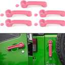 JeCar Door Handle Cover Kits for Jeep Wrangler JK 2007-2018/2008-2012 Jeep Liberty / 2007-2011 Dodge Nitro, Pink