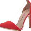 Penny Loves Kenny Women's Opie Pump (8 Wide, Red Micro/Lucite)