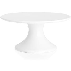 Kanwone 8-Inch Porcelain Small Cake Stand, Cake Plate, Dessert Stand, Cake Stand for Party, Baby Shower, Home Decorating Stand, White