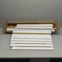 Furinno Ladder Display Shelf, 5-Tier, White (5 Tier, White)