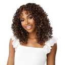 Sensationnel Dashly Lace Front Wig - Unit 45 Hand Tied Laceparting Ear to Ear Synthetic (Copper Brown)