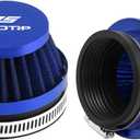 2PCS Motorcycle 55MM Air Intake Filter Universal Carburetor Air Filter Cleaner for Dirt Pit ATV SSR TTR Bike Breather Filter Fit for Many Different Carburetors (Blue 55MM)