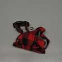 Malier Christmas Dog Collar with Bow tie, Christmas Classic Plaid Dog Collar Soft Durable Holiday Dog Collar for Small Medium Large Dogs Pet Puppy (Red & Black, Medium)