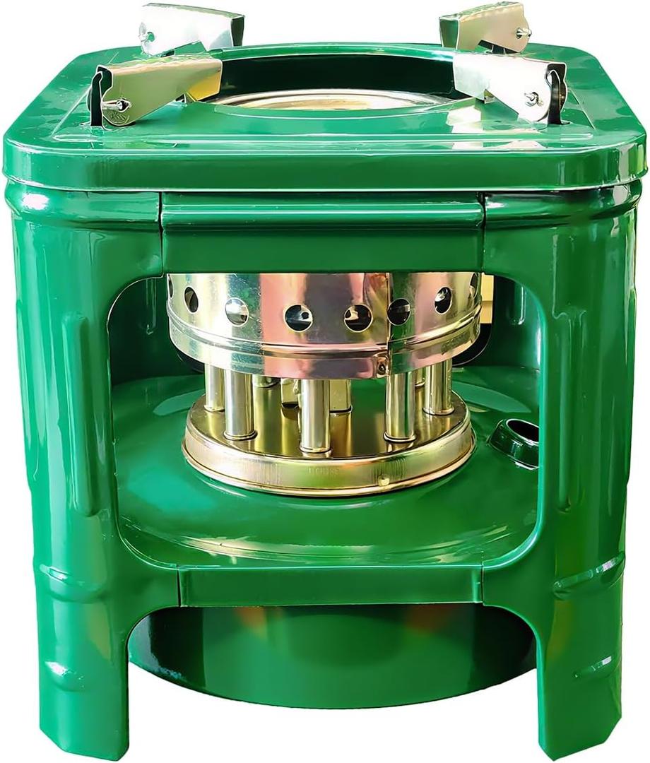 Camping Picnic Burner Furnace, Efficient Portable Camping Stove, Backpacking Oil Stoves Cooker Cookware, Handy Outdoor Portable Kerosene Stove (Square)