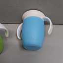 Munchkin Miracle 360 Sippy Cup for 6 Month Old, Spill Proof Baby and Toddler Cups with Transition Handles, 7 Ounce, 2 Pack, Blue/ Green