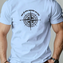 Graphic T-Shirt Not All Who Wander are Lost Funny Tees for Women Summer Casual Tops Athletic Shirts, Size M