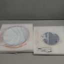 Makeup Mirror with Lights, 5000 mAh Rechargeable Double Sided Magnifying Vanity Mirror with 3 Colors, 1x/20x, 360 Rotation , Brightness Adjustable Magnification Lighted Makeup Mirror, Women Gift (Rose Gold)