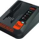 Cargador de litio Black & Decker BDCAC202B de 20 V 2 amperios.