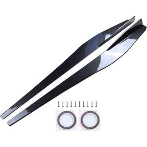 vks Side Skirts Fit for 2020-2024 Chevy Corvette C8 Stingray & Z51 Side Skirt Extension Lip Panels Splitter Spoiler Diffuser Wing Body Kit Air Dam Corvette C8 Accessories (Glossy Carbon Fiber)