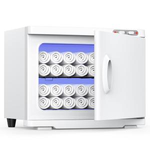 23L Hot Towel Warmer Spa, Large 2-in-1 Spa Towel Warmers for Facials Esthetician, Towel Warmer Cabinet Towel Heater for Barber, Salon(White)