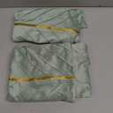 Mint Green Pillow Covers 18 x 18 Pack of 2 with Gold Leather Velvet Throw Pillow Covers Emerald Green Decorative Couch Pillowcases Luxury Modern Soft Pillow Cases Spring Summer Home Decor
