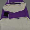 Malier Dog Winter Coat, Windproof Dog Cold Weather Coats with Real Pocket, Winter Extra Warm Pet Coat Fleece Jacket Reflective Clothes for Small Medium Large Dogs and Puppy (Purple, Large)