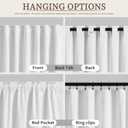 Hokibero Short Curtains for Windows Black Out Curtains 63 Inch Long for Bedroom Thermal Insulated Room Darkening Curtain Energy Efficient 100% Blackout Linen Curtain for Nursery White 52x63