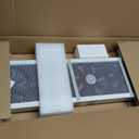 31.5-33.5 Inch White Vertical Window Exhaust Fan for Sliding Windows, 31.5-33.5in / 80-85cm