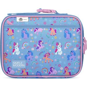 Simple Modern My Little Pony Kids Lunch Box for School | Reusable Insulated Lunch Bag for Toddler, Girl, and Boy | Exterior & Interior Pockets | Hadley Collection | My Little Pony Garden of Rainbows (Regular)