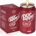 Doctor Pepper Candle - Smells Like The Real Soda - Cute Candles for Cool Gifts - Funny Candles for Any Occasion - Cute Things for Aesthetic Room Decor - Cool Candle for Cool Things