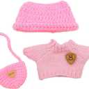 Dolls Clothes and Accessories Suitable for 5.91-6.7inch (15-17cm) Dolls,Dress up Your Doll with Cute and Fashionable Outfits (Pink)