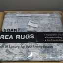 Abstract Rug 8x10 Large Living Room Rugs Neutral Modern Washable Area Rugs for Bedroom Dining Room Non-Slip Stain Resistant Foldable Thin Blue