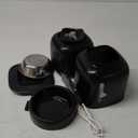 Automatic Cat Feeder and Water Dispenser FW1, Wire or Battery Cat Food Dispenser Timer Pet Feeder - Locking Lid, Desiccant Bag, Programmable Portion Control, 4 Daily Meals, 10s Voice Recorder (Black)