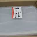 Rubbermaid Cleverstore 17 Qt Clear Storage Bins with Lids, 6-Pack, Stackable, BPA-Free, Made in USA