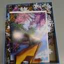 Cottage Garden 1000 Piece Jigsaw Puzzles for Adults, Colorful Floral Landscape with Thatched Roof House, Puzzles with Letters on Back for Easy Sorting, Hard Unique Puzzle Games for Adults Game Night