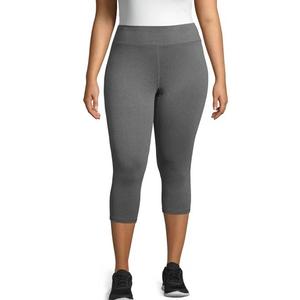 Hanes Women's Active Capri Leggings, Granite Heather,(Medium)