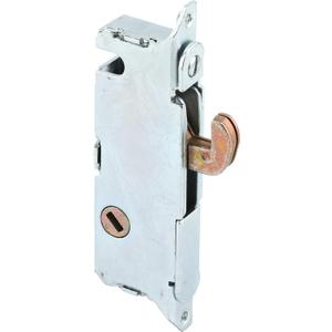 Prime-Line E 2014 Stainless Steel Mortise Lock for Patio Sliding Doors Constructed of Wood, Aluminum, and Vinyl, 3-11/16 Inch, 45 Degree Keyway, Silver, Set of 1