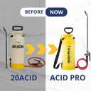 Sprayers Plus Acid Sprayer 2 Gallon, Acid Pro Compression Sprayer, Chemical Resistant, Leak-Free, for Acid Stain Muriatic Acid