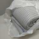 Levtex Home Mills Waffle King Bedspread Set (122x106in) with 2 Pillow Shams (36x20in) - Chambray - Cotton Waffle King Size Bedspread Set - Soft, Pre-Washed